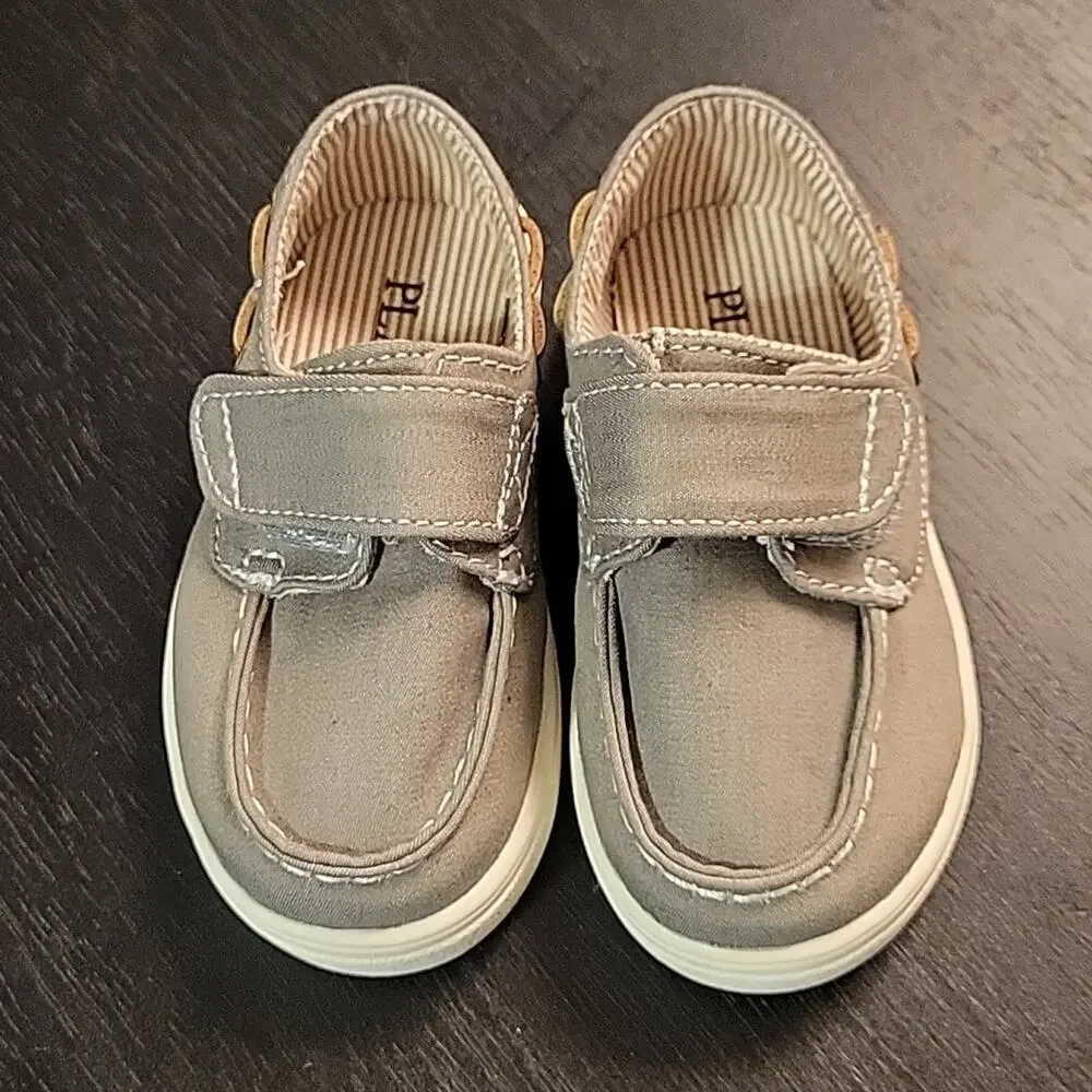 Toddler Boys Chambray Boat Shoes